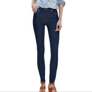 Madewell Women's Jeans 9” High Rise Skinny Ankle Dark Blue Wash Women's Size 31